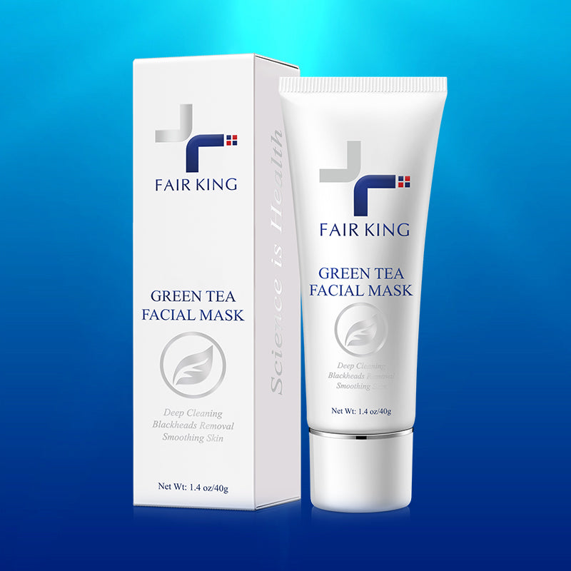 FAIR KING Green Tea Facial Blackhead Remover Mask Acne Treatment Nose Oil Control Mud Repair Pore- 1.4 oz/40g